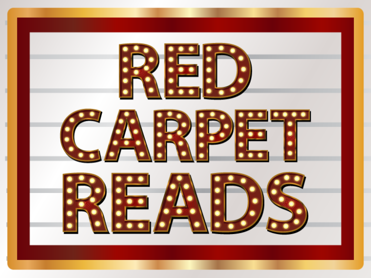 movie marque sign with marque letters reading "red carpet reads"